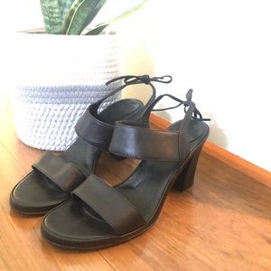 Black chunky heel